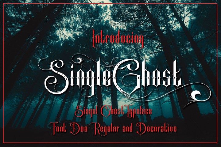 Single Ghost Regular Font preview